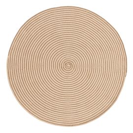 Ковер из хлопка Target бежевого цвета из коллекции Ethnic, ?120 см, Tkano