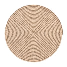 Ковер из хлопка Target бежевого цвета из коллекции Ethnic, ?90 см, Tkano