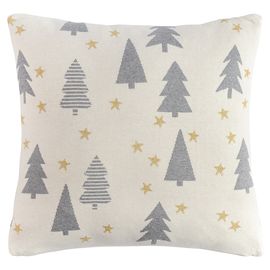 Подушка вязаная с новогодним рисунком Magic forest из коллекции New Year Essential, 45х45 см, Tkano