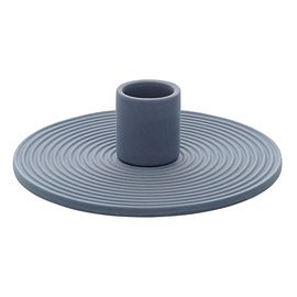 Подсвечник из каменной керамики темно-синего цвета из коллекции Essential, Tkano