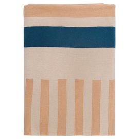 Плед из хлопка с рисунком Tulip garden из коллекции Terra, 130х180 см, Tkano