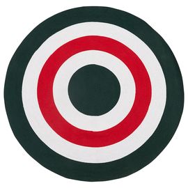Ковер из хлопка Target темно-зеленого цвета из коллекции Ethnic, ?150 см, Tkano