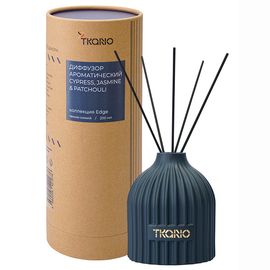 Диффузор ароматический Cypress, Jasmine & Patchouli из коллекции Edge, 200 мл, тёмно-синий, Tkano
