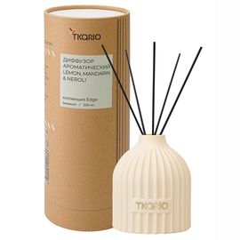 Диффузор ароматический Lemon, Mandarin & Neroli из коллекции Edge, 200 мл, бежевый, Tkano