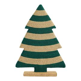 Декор новогодний Trendy stripes из джута и гофрированного картона из коллекции New Year Essential, Tkano