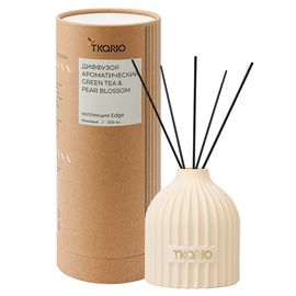 Диффузор ароматический Green tea & Pear blossom из коллекции Edge, 200 мл, бежевый, Tkano