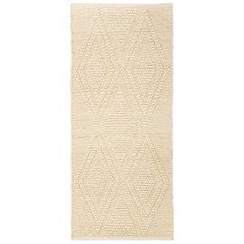 Ковер из шерсти и переработанного хлопка Shillong из коллекции Ethnic, 70x160см, Tkano