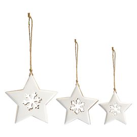 Набор елочных украшений Winter stars из коллекции New Year Essential, 3 шт., Tkano