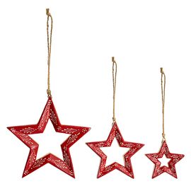 Набор елочных украшений Bright stars из коллекции New Year Essential, 3 шт., Tkano