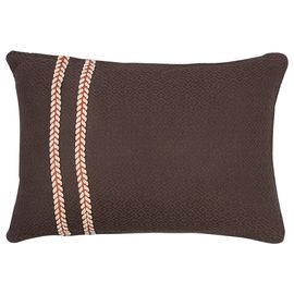 Подушка декоративная базовая Braids серо-коричневого цвета из коллекции Ethnic, 30х45 см, Tkano