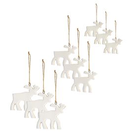 Набор елочных украшений Santa reindeers из коллекции New Year Essential, 3 шт., Tkano