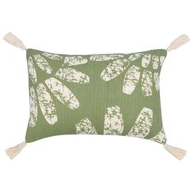 Подушка декоративная с рисунком Flowers и кисточками из коллекции Ethnic, 30х45 см, Tkano