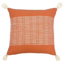 Подушка декоративная базовая Geometry терракотового цвета из коллекции Ethnic, 45х45 см, Tkano