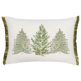Подушка декоративная с вышивкой Christmas tree из коллекции New Year Essential, 30х45 см, Tkano