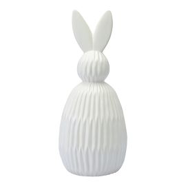 Декор из фарфора белого цвета Trendy Bunny из коллекции Essential, 12,5х12,5x30,5 см, Tkano