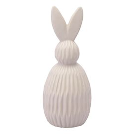 Декор из фарфора бежевого цвета Trendy Bunny из коллекции Essential, 9,2х9,2x22,6 см, Tkano