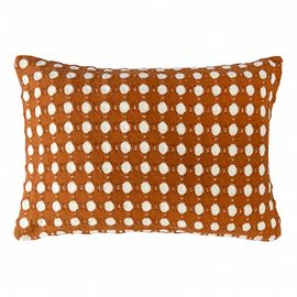 Чехол на подушку из хлопка Polka dots карамельного цвета из коллекции Essential, 40x60 см, Tkano