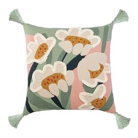 Подушка декоративная Garden flower из коллекции Ethnic, 45х45 см, Tkano