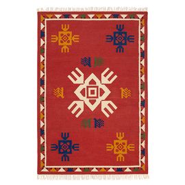 Ковер из шерсти по мотивам чувашских орнаментов из коллекции Cultural Heritage, 200х300 см, Tkano