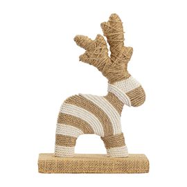 Декор новогодний Reindeer Dancer из джута и гофрированного картона из коллекции New Year Essential, Tkano