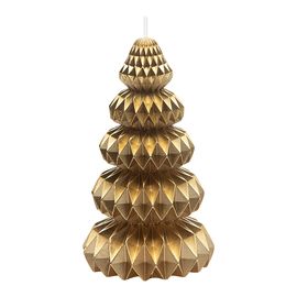 Свеча декоративная Origami бежевого цвета из коллекции New Year Essential, 19 см, Tkano