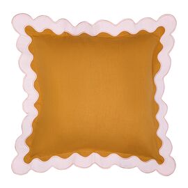 Чехол на подушку с контрастным кантом розового цвета из коллекции Trendy Ruffles, 40х40 см, Tkano