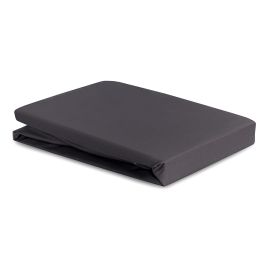 Простыня из премиального сатина темно-серого цвета из коллекции Essential, 180х270 см, Tkano