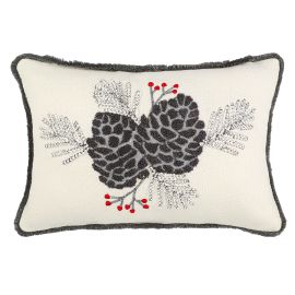 Чехол на подушку Frosted cones из коллекции New Year Essential, 30х45 см, Tkano