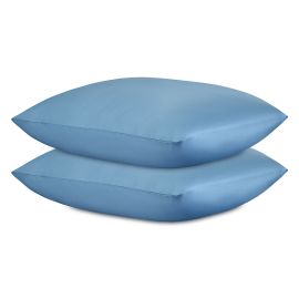 Набор наволочек из премиального сатина джинсово-синего цвета из коллекции Essential, 70х70 см, Tkano