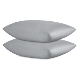 Набор наволочек из премиального сатина светло-серого цвета из коллекции Essential, 50х70 см, Tkano