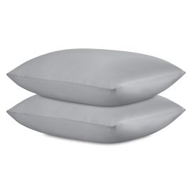 Набор наволочек из премиального сатина светло-серого цвета из коллекции Essential, 70х70 см, Tkano