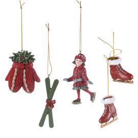 Набор ёлочных украшений Heritage Holidays из коллекции New Year Essential, 5 шт., Tkano