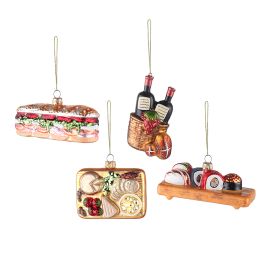 Набор ёлочных украшений Christmas feast из коллекции New Year Essential, 4 шт., Tkano