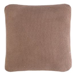 Подушка декоративная из стираного хлопка цвета мокко из коллекции Essential, 45х45 см, Tkano