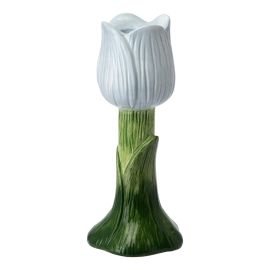 Подсвечник Floret голубого цвета из коллекции Blossom, 20 см, Tkano