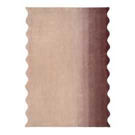 Ковер из шерсти Over Horizon цвета марсала из коллекции Trendy Ruffles, 180х230 см, Tkano