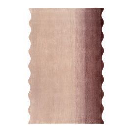 Ковер из шерсти Over Horizon цвета марсала из коллекции Trendy Ruffles, 120х180 см, Tkano