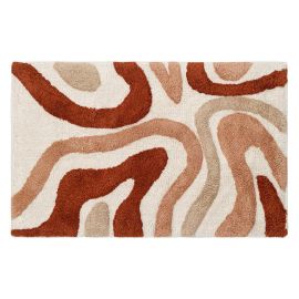Коврик для ванной Flow терракотового цвета из коллекции Ethnic, Tkano