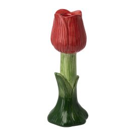 Подсвечник Floret красного цвета из коллекции Blossom, 18 см, Tkano
