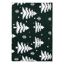 Плед вязаный с новогодним рисунком Морозный Лесиз коллекции New Year Essential,130х180 см, Tkano