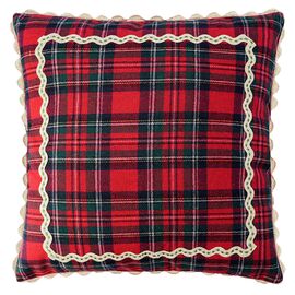Подушка декоративная Шотландская клетка из коллекции New Year Essential, 45x45см, Tkano