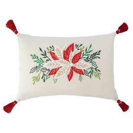 Подушка декоративная Зимний цветок из коллекции New Year Essential, 30x45см, Tkano