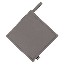 Прихватка из хлопка серого цвета из коллекции Essential, 22х22 см, Tkano