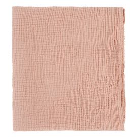 Одеяло из жатого хлопка цвета пыльной розы из коллекции Essential 90x120 см, Tkano