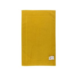 Коврик для ванной горчичного цвета из коллекции Essential, 50х80 см, Tkano
