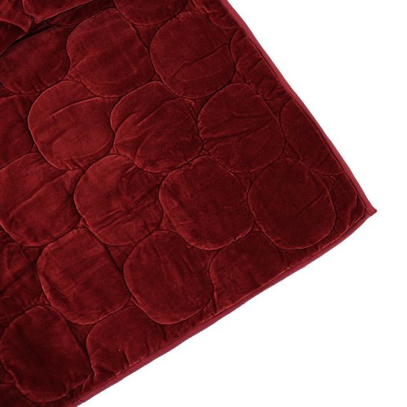Покрывало стеганое бархатное Хвойное утро Цвет бордовый Russian North, 250х270 см, Tkano, изображение 5