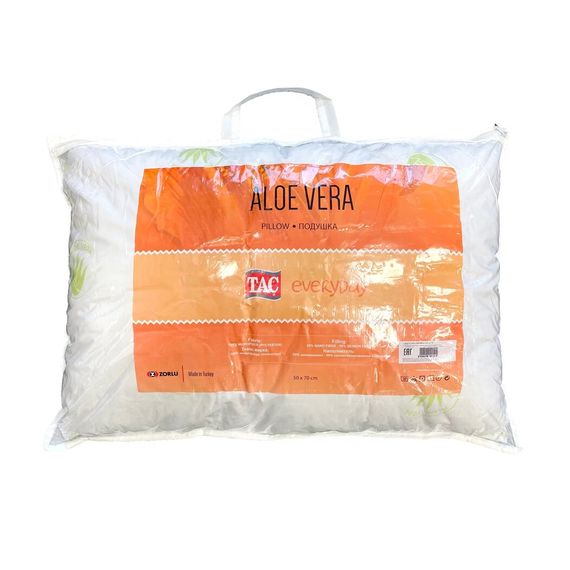 Подушка из нанофайбера белого цвета ALOE VERA 50х70 см, TAC, изображение 2