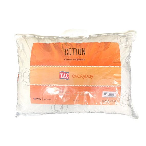Подушка хлопковая белого цвета COTTON 50х70 см, TAC, изображение 2