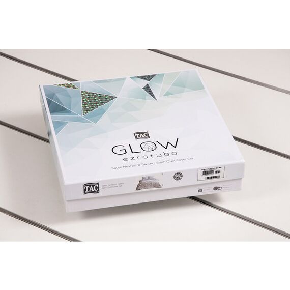 Комплект постельного белья двуспальный СВЕТЯЩИЙСЯ Glow London золотистого цвета, люкс-сатин, 200х220 см, TAC, изображение 3