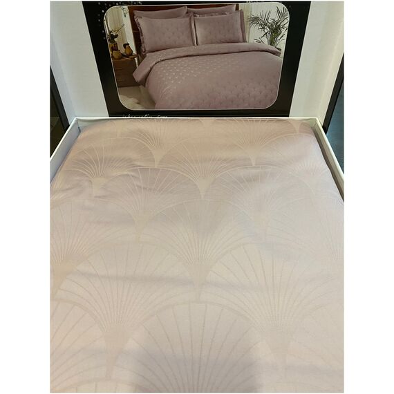Комплект постельного белья двуспальный Cross цвета vizon LUX жаккард, 200х220 см, TAC, изображение 4